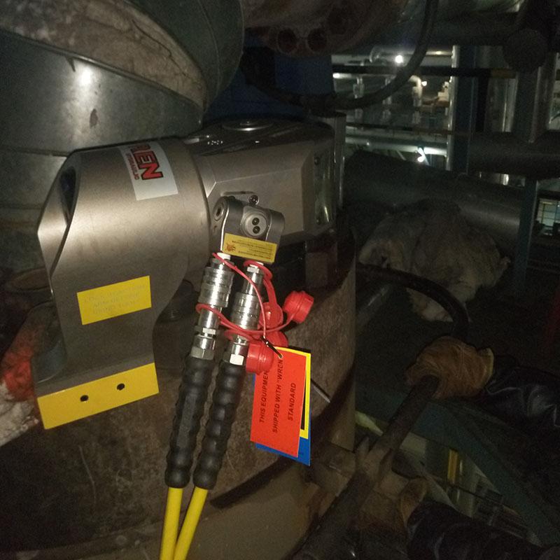 某生物科技公司加氫裝置使用MXTA液壓扳手檢修 某生物科技公司加氫裝置使用MXTA液壓扳手檢修